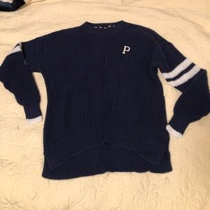 Navy Blue Knit Sweater Victoria’s Secret PINK